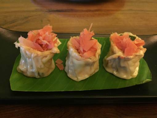 Chicken Siu Mai with Pickled ginger